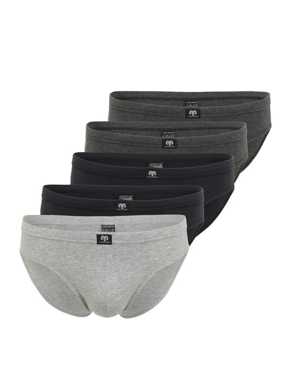 CECEBA CECEBA Слип  антрацитно черно / светлосиво / тъмносиво