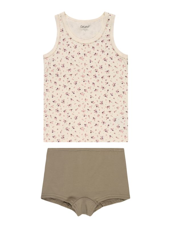 CeLaVi CeLaVi Комплект бельо  таупе сиво / боровинка / бледорозово / бяло