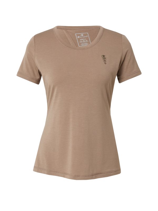 Champion Authentic Athletic Apparel Champion Authentic Athletic Apparel Функционална тениска  кафяво / черно