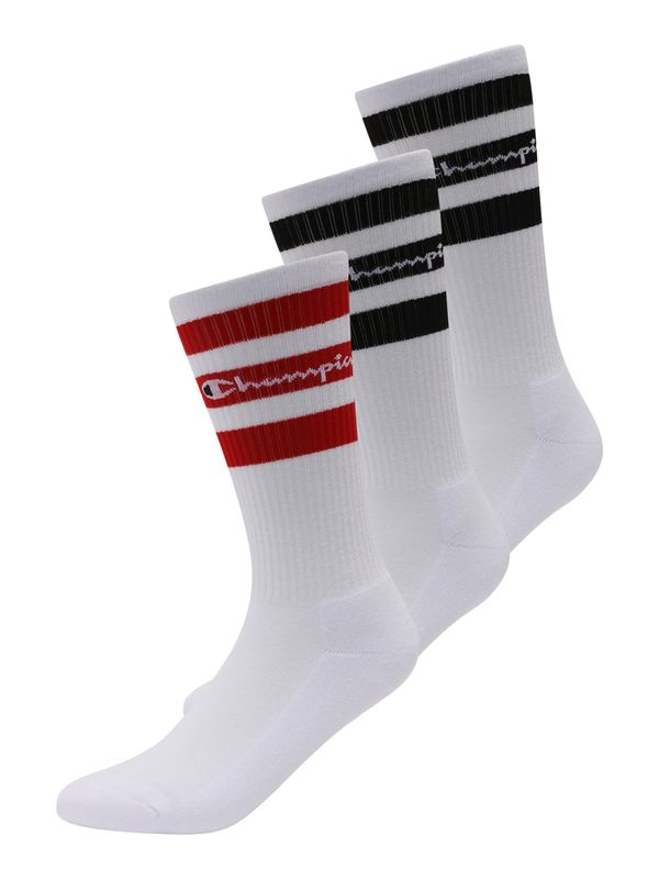 Champion Authentic Athletic Apparel Champion Authentic Athletic Apparel Къси чорапи  червено / черно / бяло