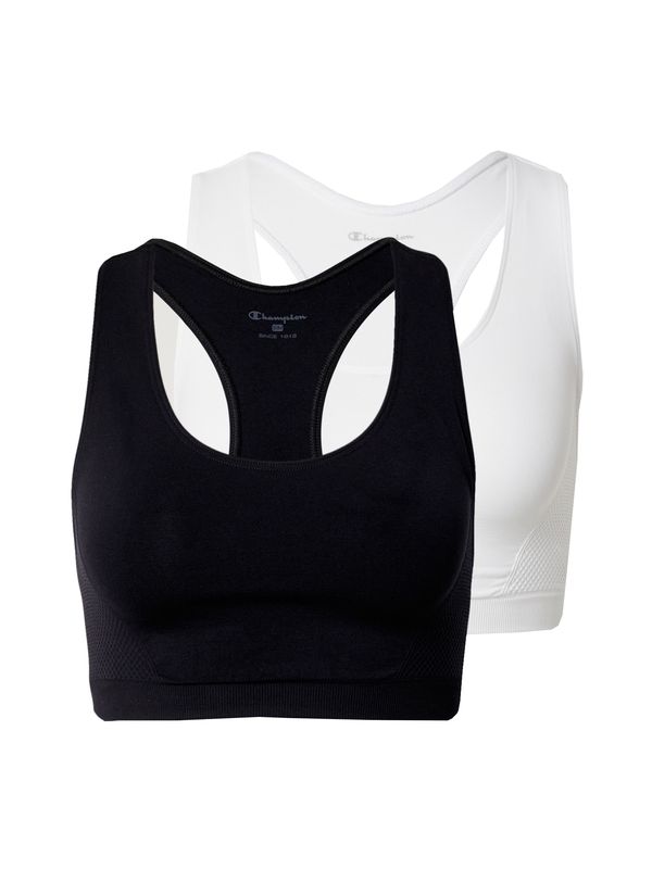 Champion Authentic Athletic Apparel Champion Authentic Athletic Apparel Спортен сутиен  черно / бяло