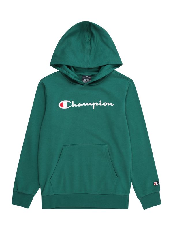 Champion Authentic Athletic Apparel Champion Authentic Athletic Apparel Суичър  смарагдово зелено / червено / бяло