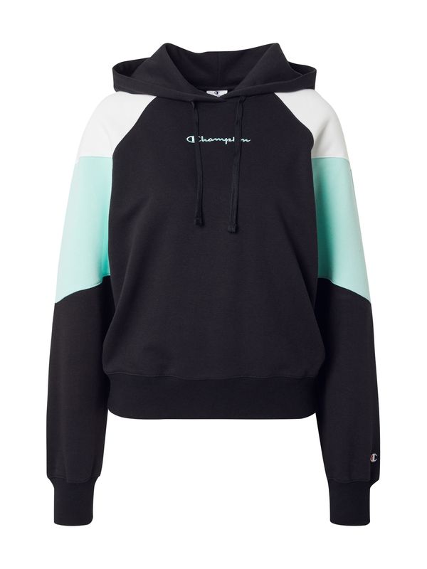 Champion Authentic Athletic Apparel Champion Authentic Athletic Apparel Суичър  светлозелено / черно / мръсно бяло