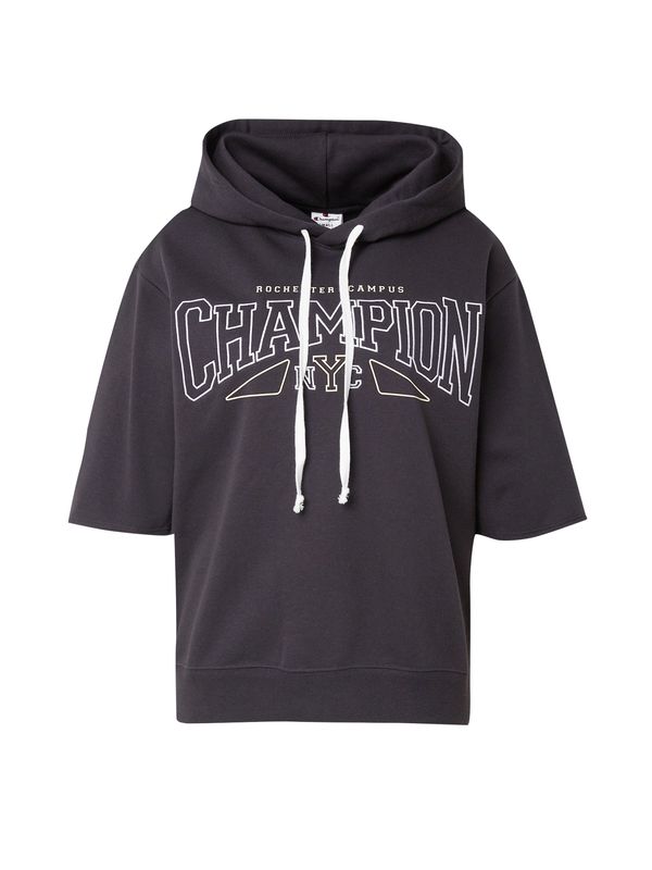 Champion Authentic Athletic Apparel Champion Authentic Athletic Apparel Суичър  тъмносиво / бяло