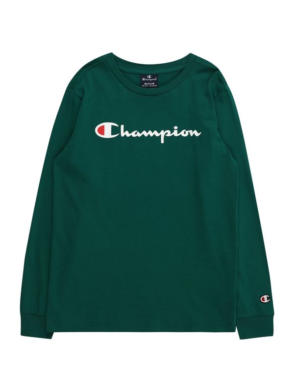 Champion Authentic Athletic Apparel Champion Authentic Athletic Apparel Суичър  тъмнозелено / алено / бяло