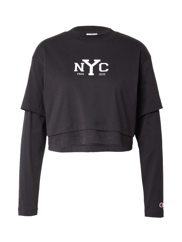 Champion Authentic Athletic Apparel Champion Authentic Athletic Apparel Тениска  антрацитно черно / червено / бяло