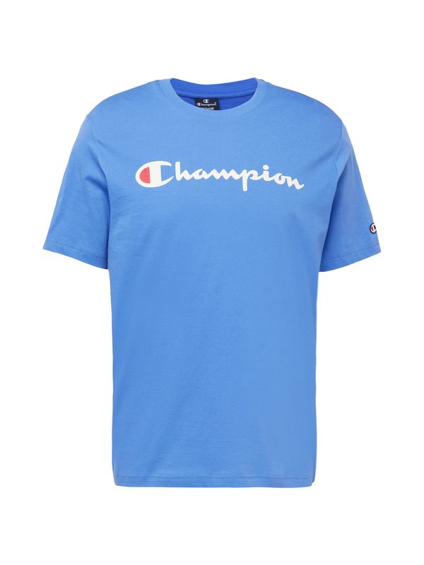 Champion Authentic Athletic Apparel Champion Authentic Athletic Apparel Тениска  лазурно синьо / светлочервено / бяло
