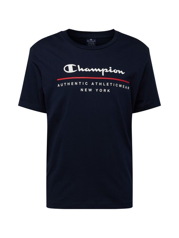 Champion Authentic Athletic Apparel Champion Authentic Athletic Apparel Тениска  морскосиньо / светлочервено / бяло
