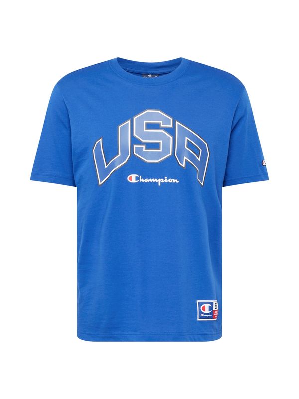 Champion Authentic Athletic Apparel Champion Authentic Athletic Apparel Тениска  синьо / кралско синьо / червено / бяло