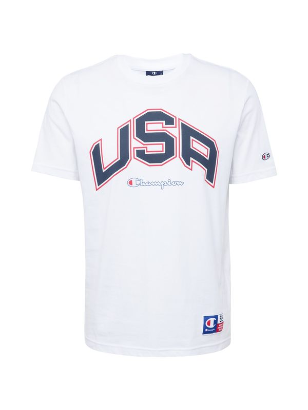 Champion Authentic Athletic Apparel Champion Authentic Athletic Apparel Тениска  синьо / нейви синьо / червено / бяло