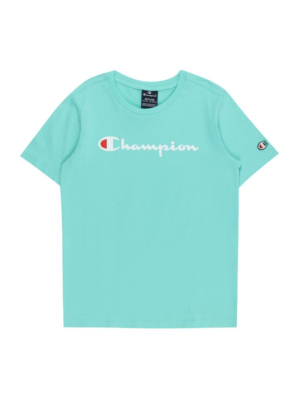 Champion Authentic Athletic Apparel Champion Authentic Athletic Apparel Тениска  тюркоазен / бяло