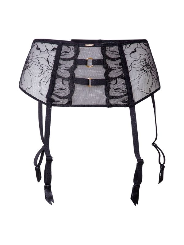 Chantelle Chantelle Жартиер колан 'FLEURS'  черно