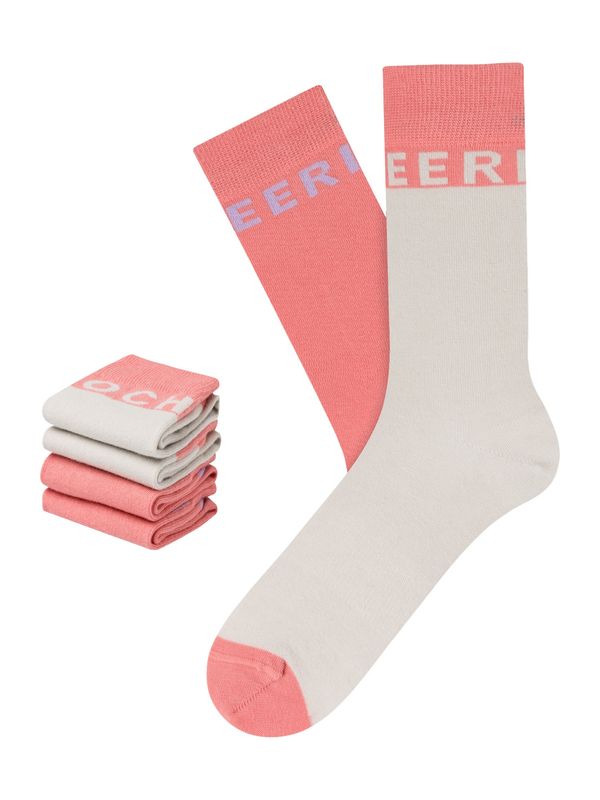 CHEERIO* CHEERIO* Къси чорапи 'Best Friend'  светлосиво / люляк / кайсия