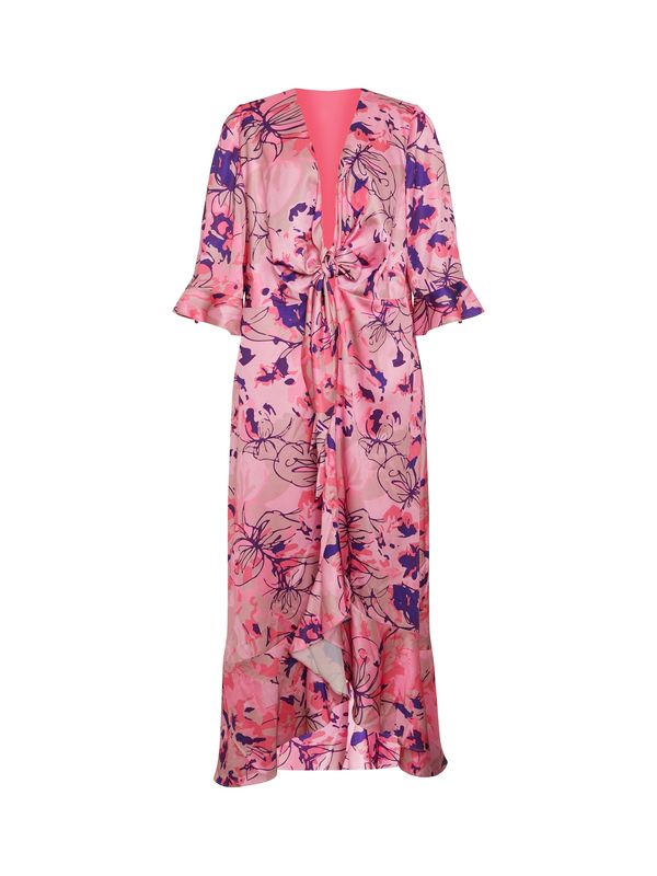 Chi Chi Curve Chi Chi Curve Рокля  тъмнобежово / индиго / бледорозово / светлорозово