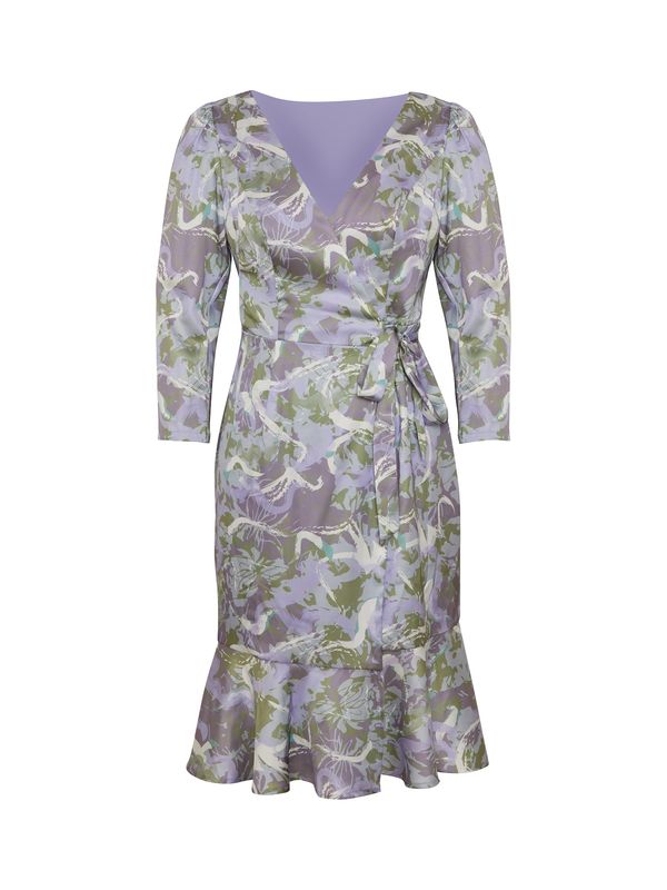 Chi Chi London Chi Chi London Рокля  сиво / киви / лавандула / бяло