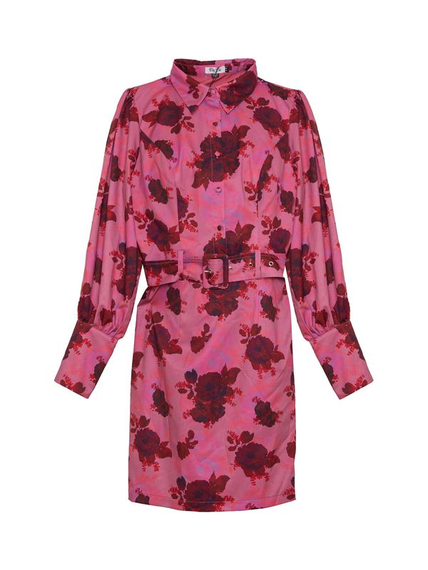 Chi Chi London Chi Chi London Рокля тип риза  розово / алено