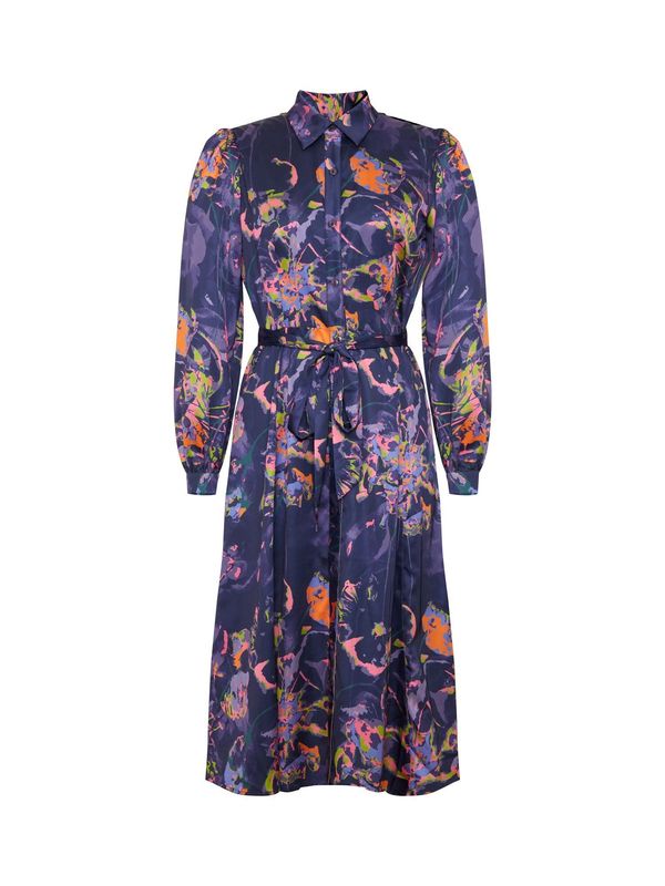 Chi Chi London Chi Chi London Рокля тип риза  слива / пъстро