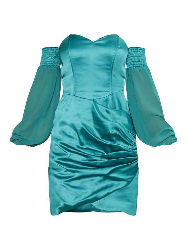 Chi Chi London Chi Chi London Рокля за коктейл  нефритено зелено