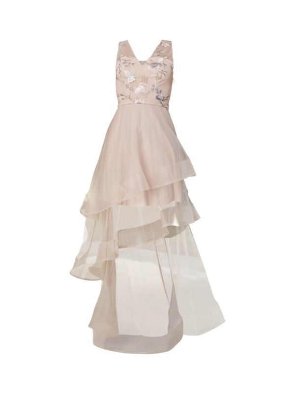 Chi Chi London Chi Chi London Вечерна рокля 'Bestickt'  розово / сребърно