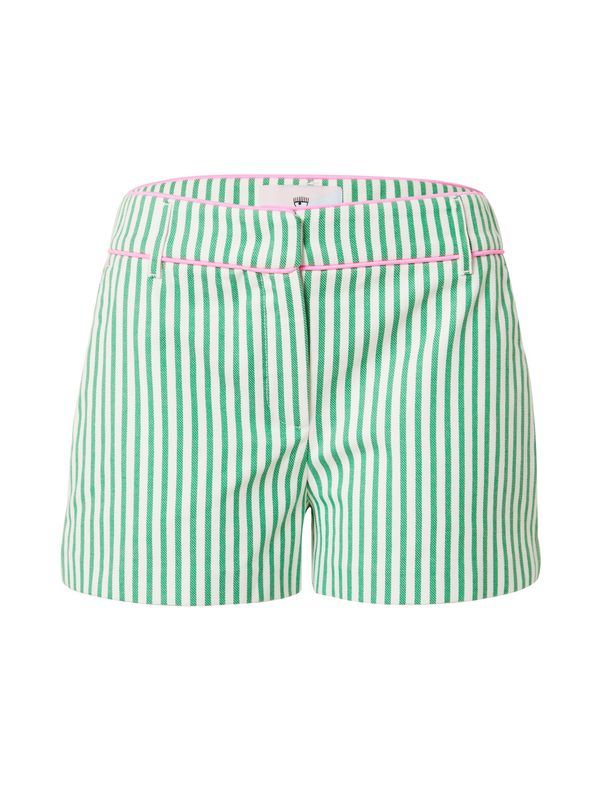 Chiara Ferragni Chiara Ferragni Панталон 'CALIPSO'  тревнозелено / розово / бяло