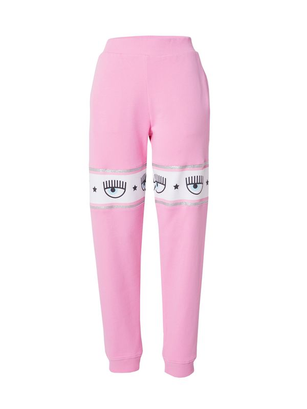 Chiara Ferragni Chiara Ferragni Панталон  светлосиньо / светлорозово / черно / бяло