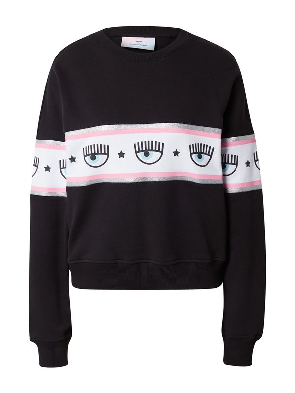 Chiara Ferragni Chiara Ferragni Суичър  светлорозово / черно / сребърно / бяло