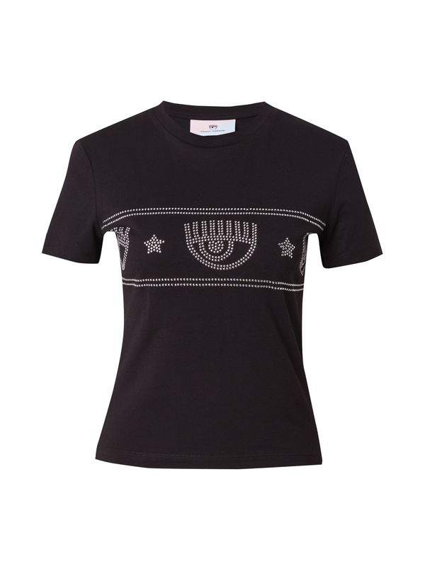 Chiara Ferragni Chiara Ferragni Тениска  черно / сребърно