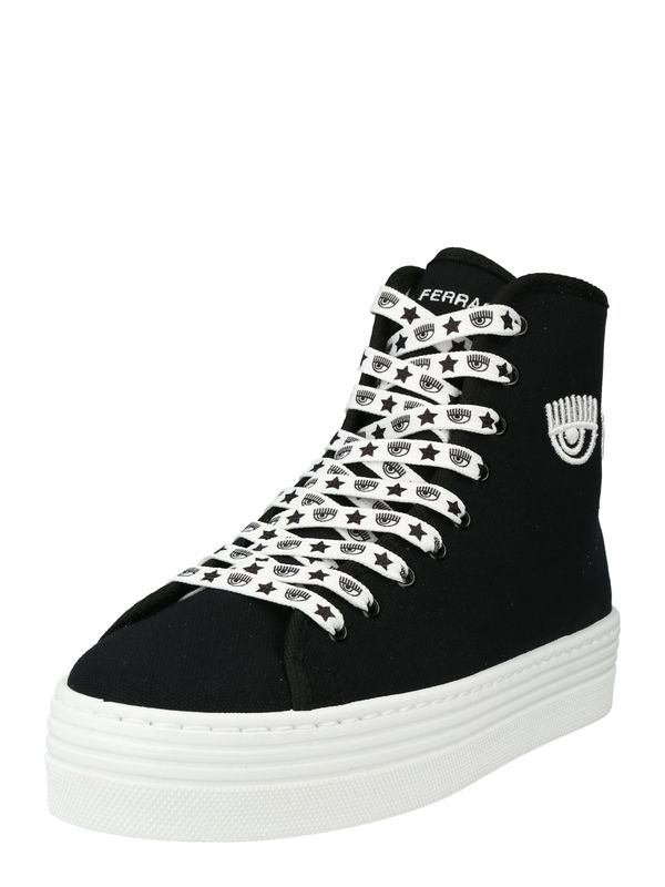 Chiara Ferragni Chiara Ferragni Високи маратонки  черно / бяло