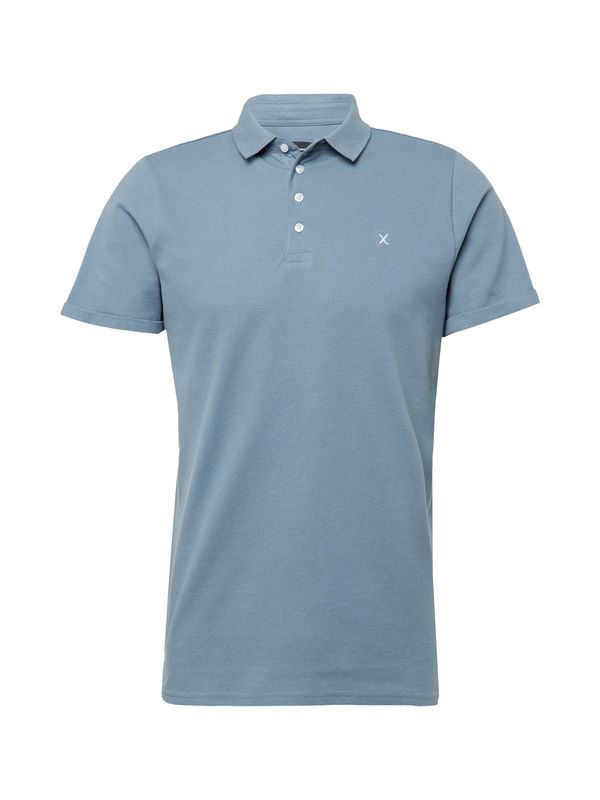 Clean Cut Copenhagen Clean Cut Copenhagen Тениска 'Silkeborg'  гълъбово синьо / бяло