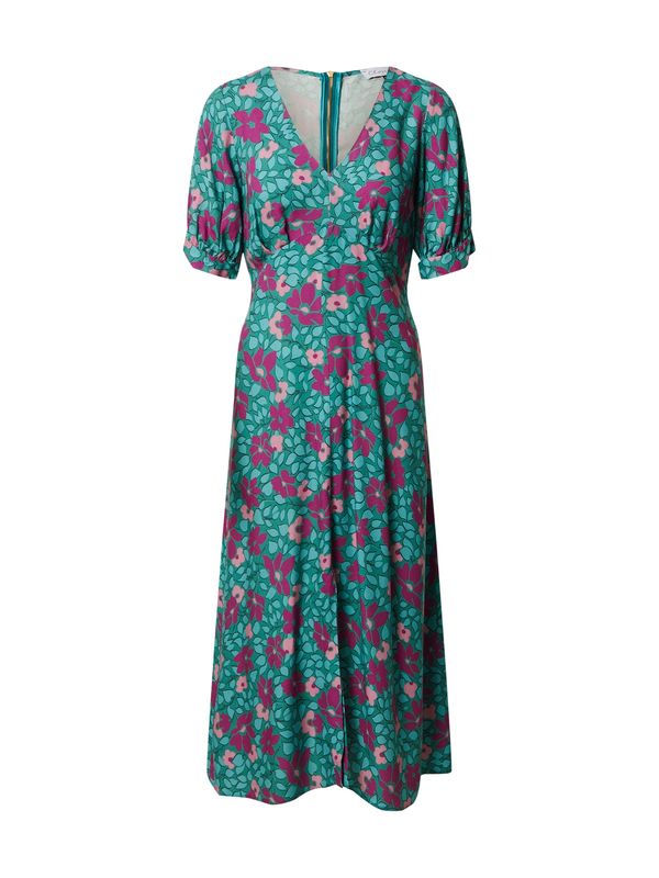 Closet London Closet London Рокля  тюркоазен / нефритено зелено / бледорозово / еосин