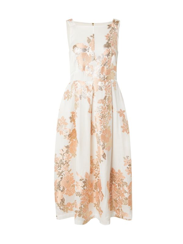 Closet London Closet London Рокля за коктейл  злато / праскова / бяло