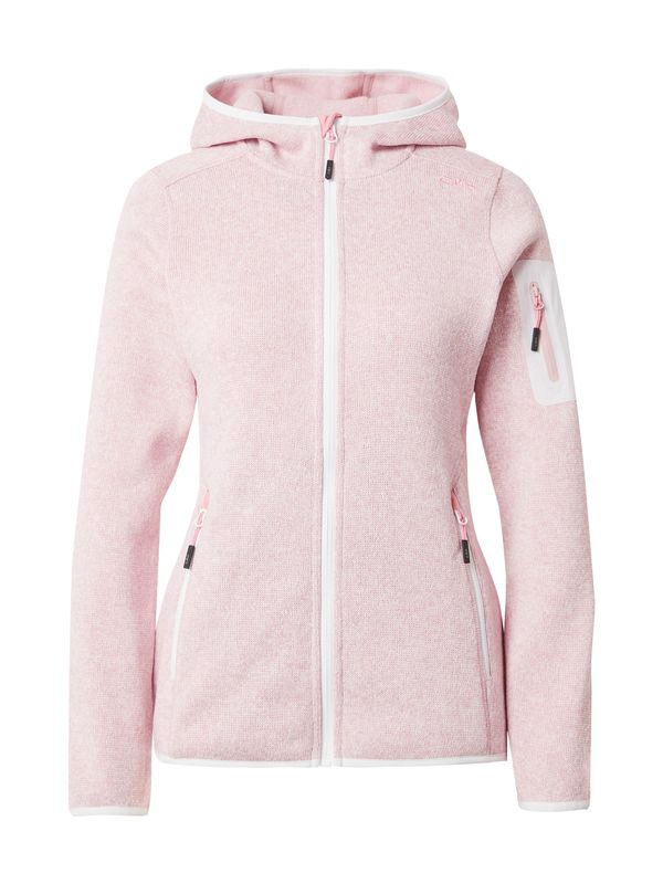 CMP CMP Функционално поларено яке  светлорозово / бяло