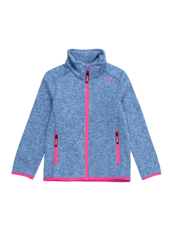CMP CMP Поларено яке  синьо меланж / неоново розово