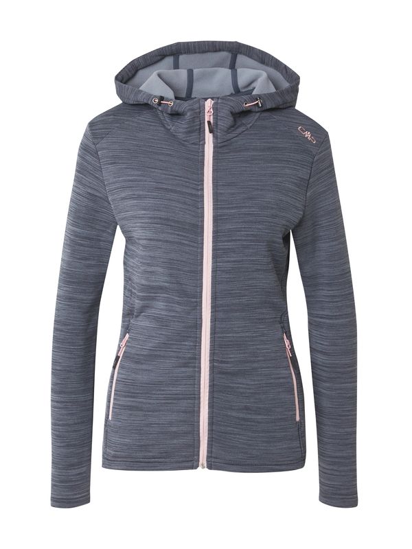 CMP CMP Спортна жилетка с качулка  тъмносиво / бледорозово