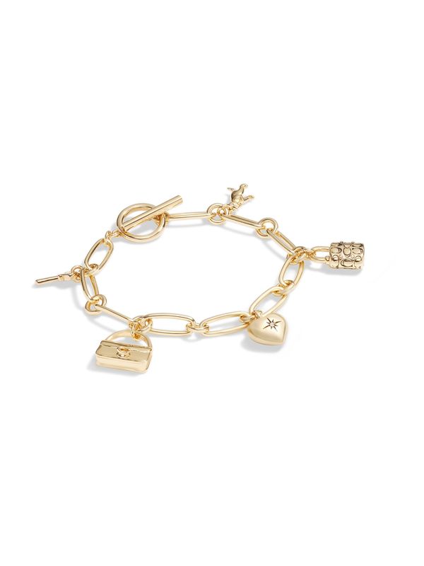 COACH COACH Гривна 'ICONIC CHARM'  злато / прозрачно