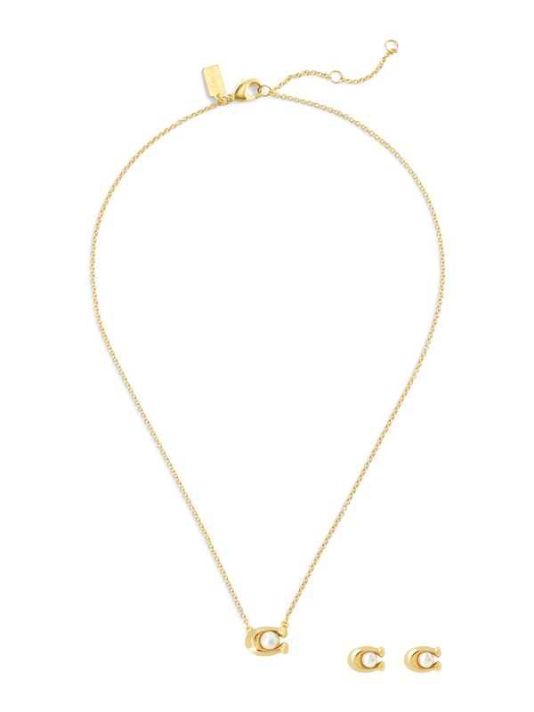 COACH COACH Комплект бижута  злато / яйчена черупка