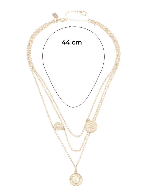 COACH COACH Верижка  злато / прозрачно