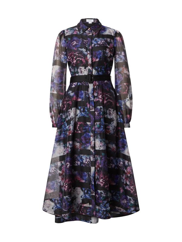 Coast Coast Рокля тип риза  синьо / индиго / черно / бяло