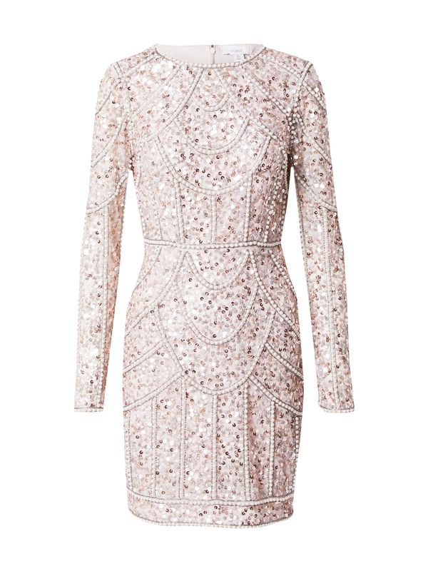 Coast Coast Рокля за коктейл  пудра / бяло