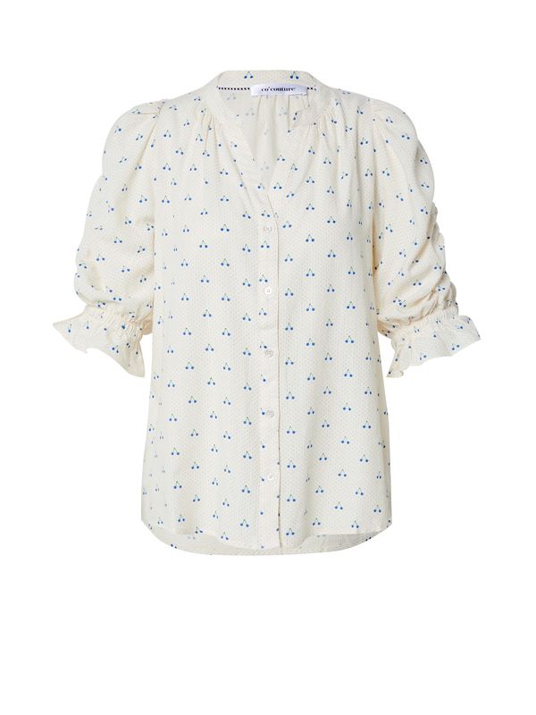 co'couture co'couture Блуза  кремаво / синьо / тревнозелено