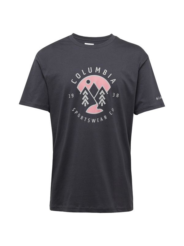 COLUMBIA COLUMBIA Функционална тениска  светлосиво / бледорозово / черно