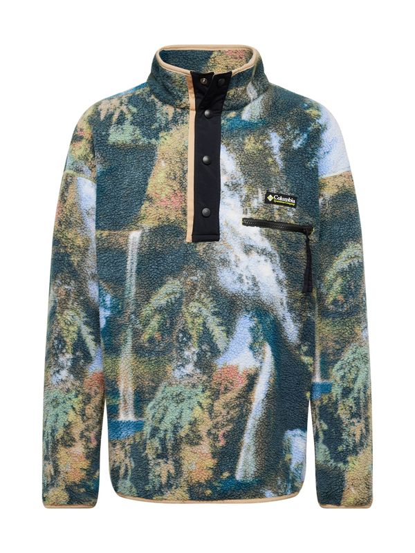 COLUMBIA COLUMBIA Спортен пуловер 'Helvetia'  небесносиньо / каки / смарагдово зелено / сьомга