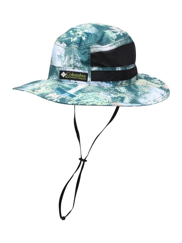 COLUMBIA COLUMBIA Спортна шапка с малка периферия 'Bora Bora Retro Booney'  зелено / нефритено зелено / черно / бяло