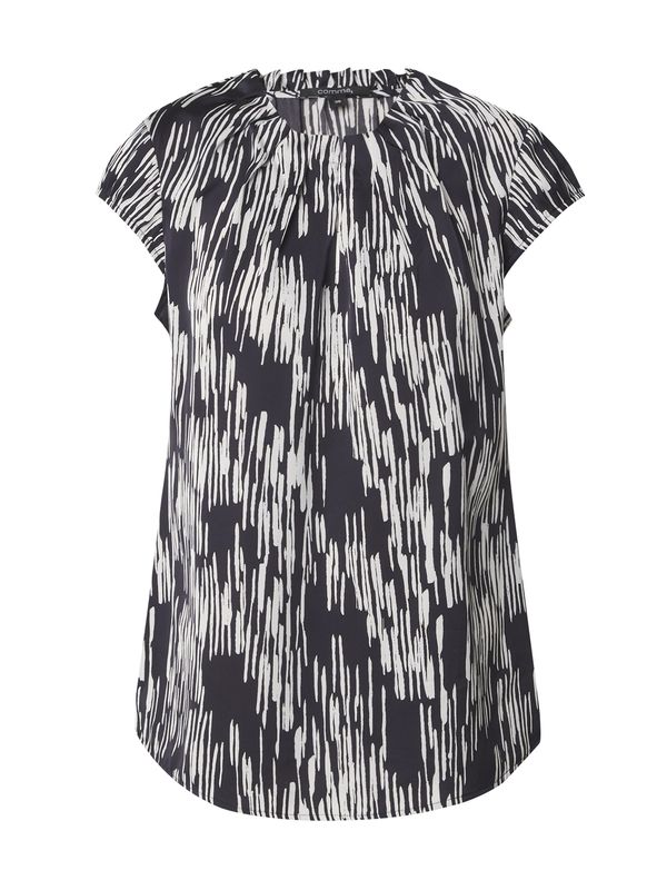 COMMA COMMA Блуза  черно / естествено бяло