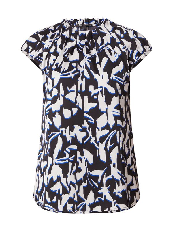 COMMA COMMA Блуза  синьо / черно / бяло