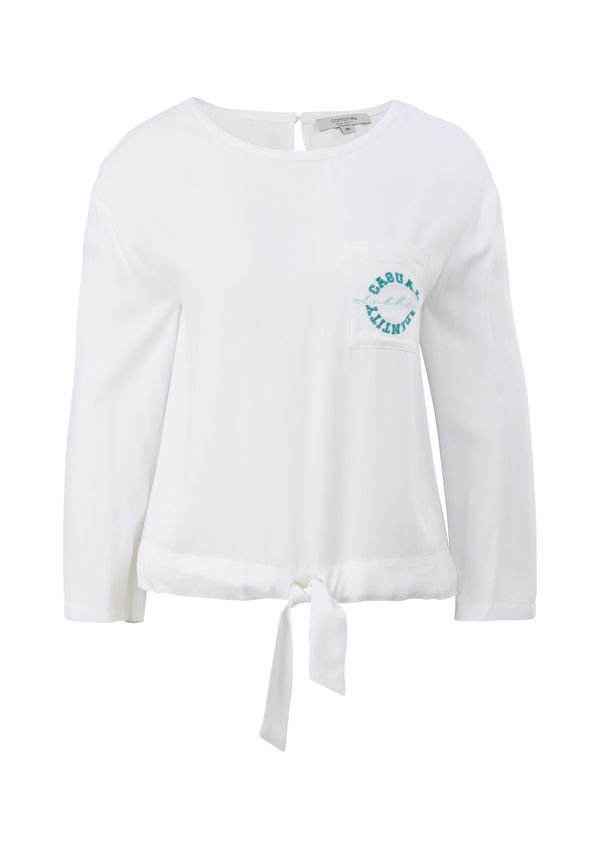 comma casual identity comma casual identity Блуза  нефритено зелено / бяло