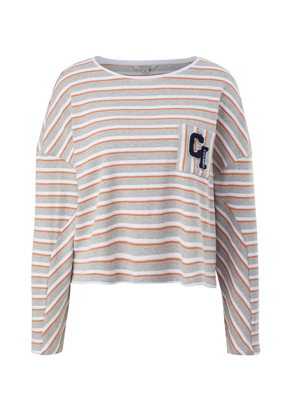 comma casual identity comma casual identity Тениска  сив меланж / оранжево / черно / бяло