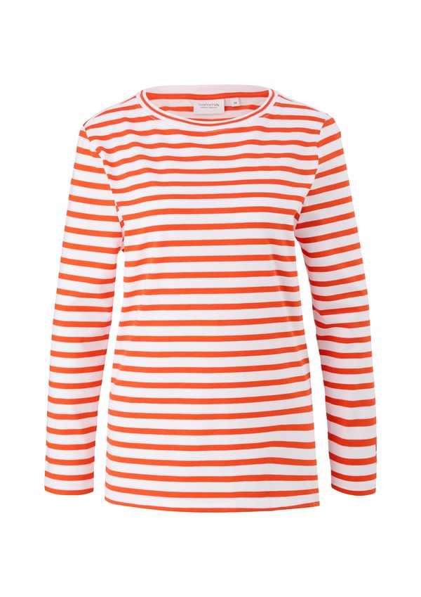 comma casual identity comma casual identity Тениска  светлооранжево / бяло