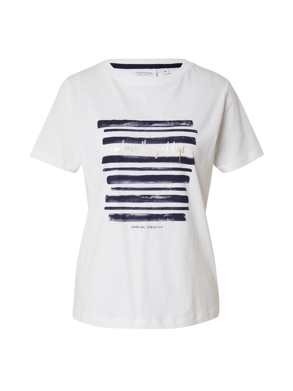 comma casual identity comma casual identity Тениска  тъмносиньо / сребърно / бяло
