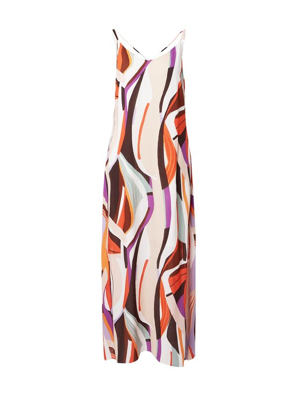 COMMA COMMA Лятна рокля  тъмнобежово / лилав / оранжево / черно